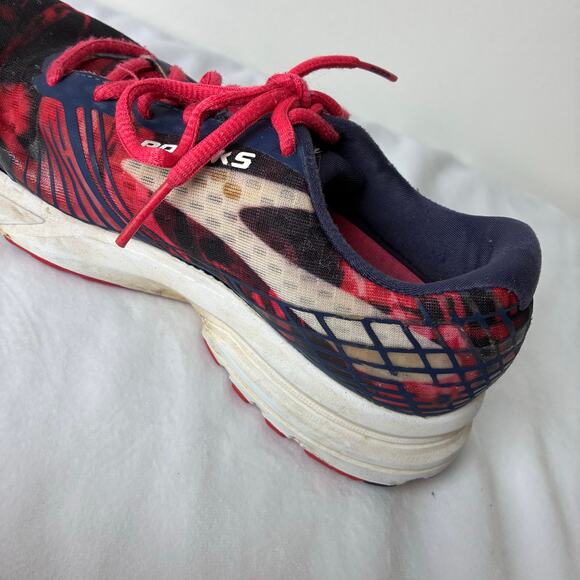 Brooks Launch 3 Running Training Sneakers Shoes Women’s 8 Athletic READ Blue Red - Picture 9 of 15